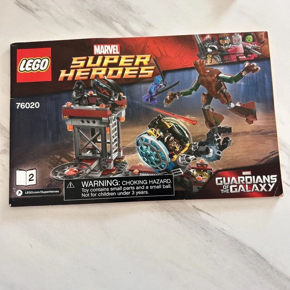 LEGO‎ Marvel Super Heroes Bundle of 5 Instruction Manuals Spiderman Guardians